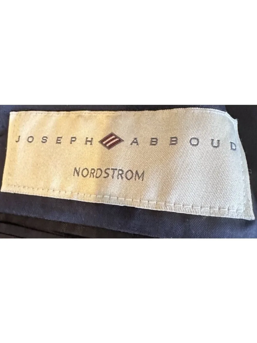 JOSEPH ABBOUD Mens Black WOOL 2 Piece Suit size 43L 36x32